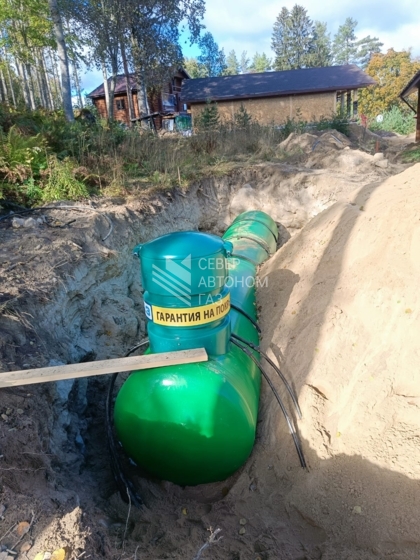 Монтаж газгольдера 10 000 л в пос.Тиурула, Карелия 0