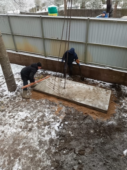 Установка наземного газгольдера на   5000 л  в Токсово  2