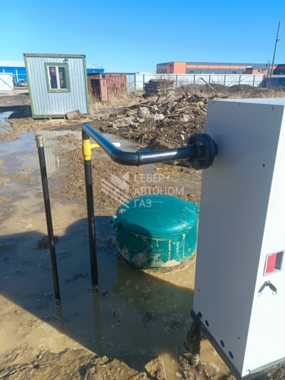 Установка газгольдера 10000л для промышленного объекта в Уткиной заводи, СПб 9