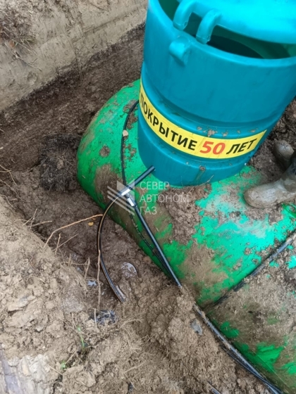 Установка газгольдера 5800 л в Лесколово, Всеволожский район 5