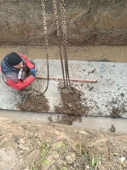 Монтаж газгольдера 5000 л в селе Опочка, Псковская область 0