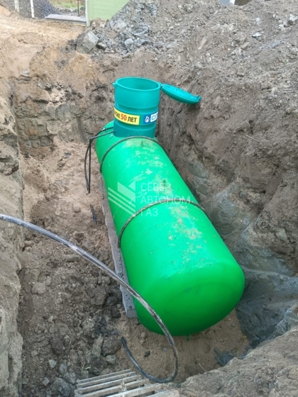 Монтаж газгольдера 5000 в поселке Плодовое Приозерского района 5