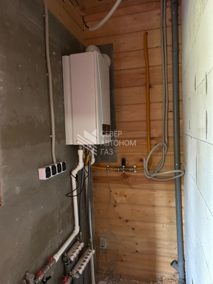 Монтаж газгольдера 1400 л в поселке Лебяжье, Ломоносов 1