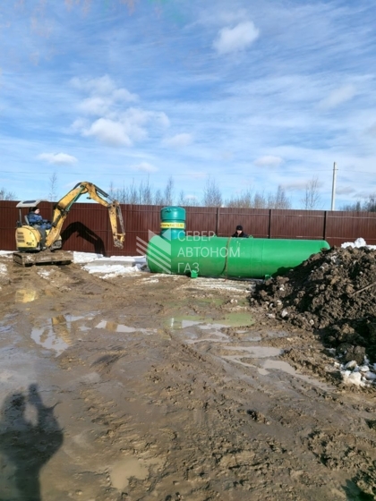 Монтаж газгольдера 6600 л в городе Колтуши Всеволожского района  0