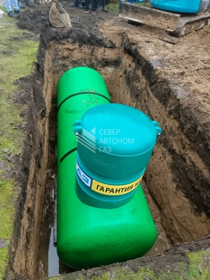 Монтаж газгольдера  5000  л в г. Сертолово, Всеволожский район  3