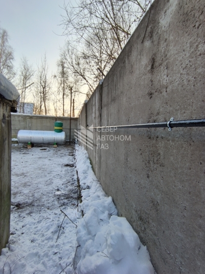 Установка наземного газгольдера 5000 литров с утеплением в Старо - Паново, Красносельский район 8