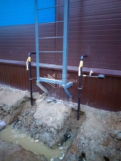 Монтаж газгольдера 10 000 л в деревне Разметелево, Всеволожский район Ленинградской области 6