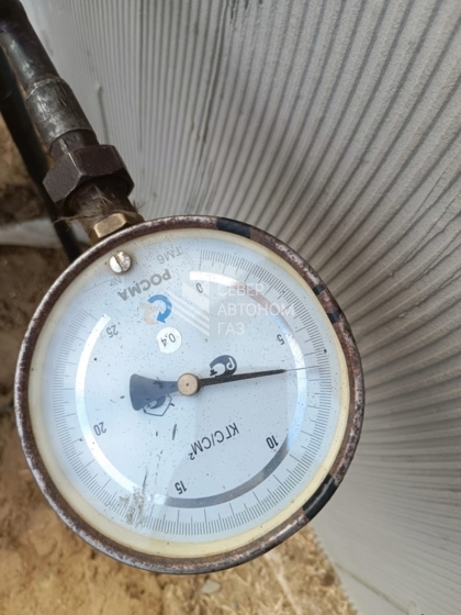 Монтаж газгольдера  5000  л в поселке Торфяное, Приозерский район  7