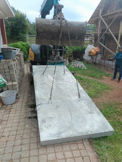 Монтаж Газгольдера 4300 л в поселке Ландышевка, Выборгский район 1