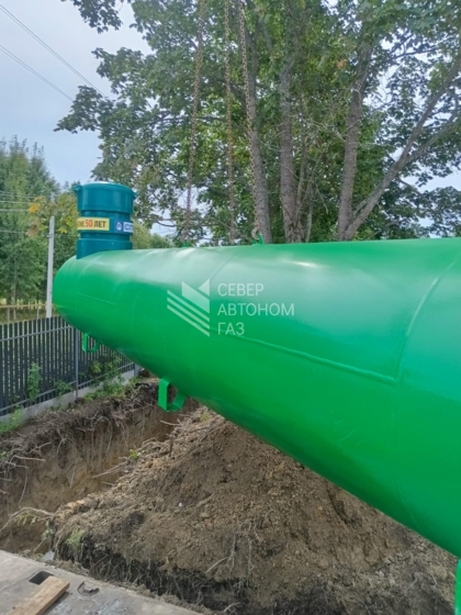 Установка газгольдера 5000 л в Громово, Приозерск. 6