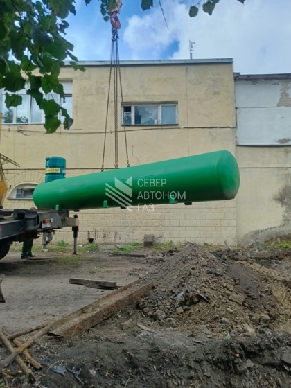 Монтаж газгольдера 10000 литров в Красном Селе (Ленинградская область)  5