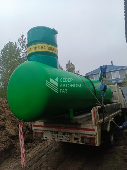 Установка газгольдера 5800 л в Лесколово, Всеволожский район 3