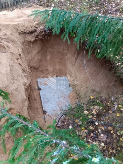 Монтаж газгольдера 3200 в деревне Орехово, Приозерский район 0