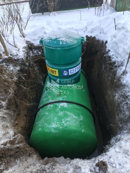 Установка газгольдера 2700 литров в Новой Ропше (Ломоносовский район)  1