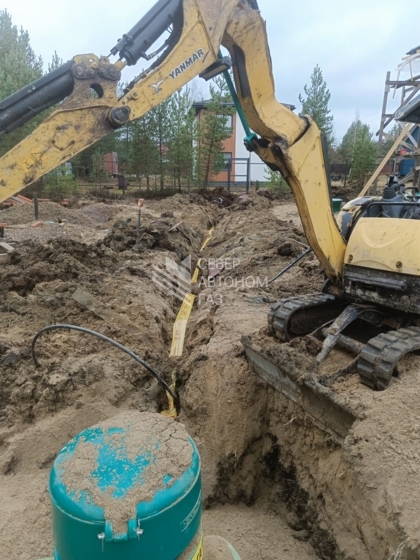 Установка газгольдера  7300 л в  СНТ 