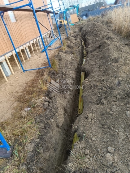 Монтаж газгольдера 5000 л во Всеволожском районе Ленинградской области 6