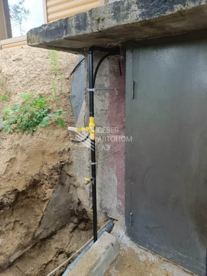 Монтаж газгольдера 2200 литров в Запорожском сельском поселении, Приозерский район 3