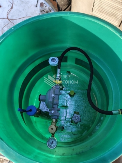 Монтаж газгольдера 2200 литров в Анненском городском поселении (Ломоносовский район) 2