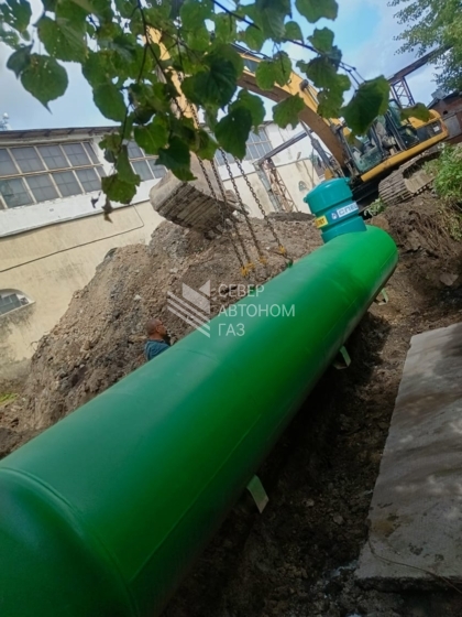 Монтаж газгольдера 10000 литров в Красном Селе (Ленинградская область)  7