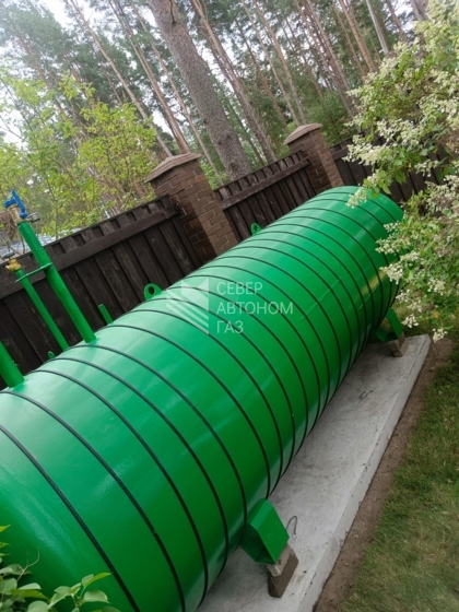 Монтаж газгольдера 10000 литров в поселке Громово Всеволожский район 2