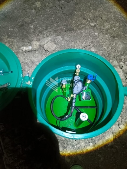 Установка газгольдера 6200 л в деревне Петрово, Гатчинский район 4