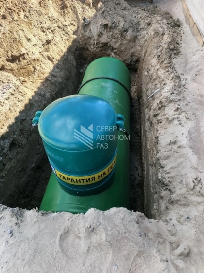 Монтаж газгольдера  5000 л в поселке Громово, Приозерск 8