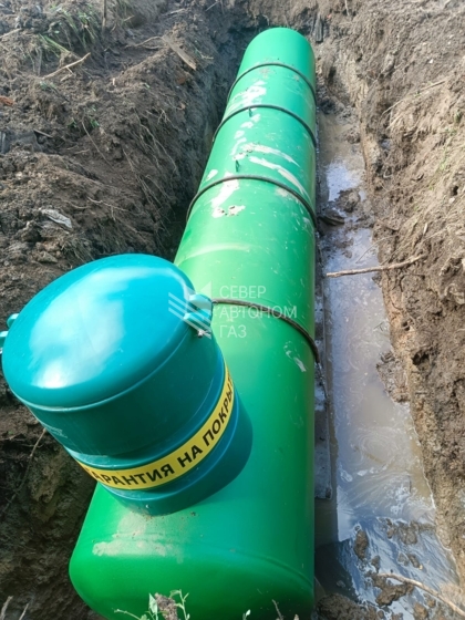 Установка газгольдера 10 000 л в г. Колпино 1