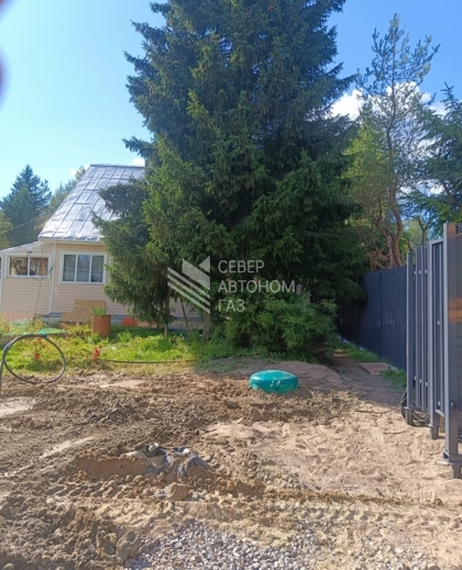 Установка газгольдера 5000 литров в Мелегежском с/п (Тихвинский район)  6