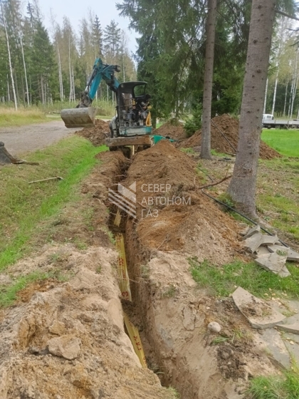 Установка газгольдера 5000 л в Ольшаниках, Выборгский район  3