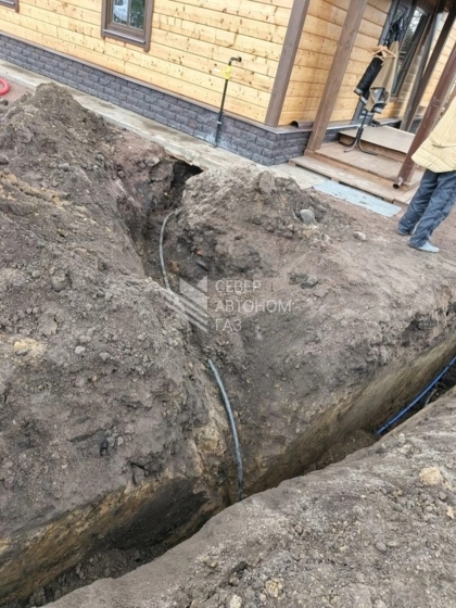 Монтаж газгольдера 10 000 л в селе Ратчино, Кингисепп 8