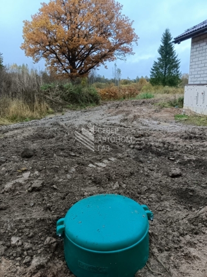 Монтаж газгольдера 5000 л в селе Опочка, Псковская область 9