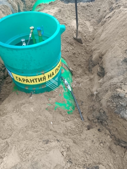 Установка газгольдера 5000 л в поселке Свердлова Всеволожского района на промышленном объекте 3