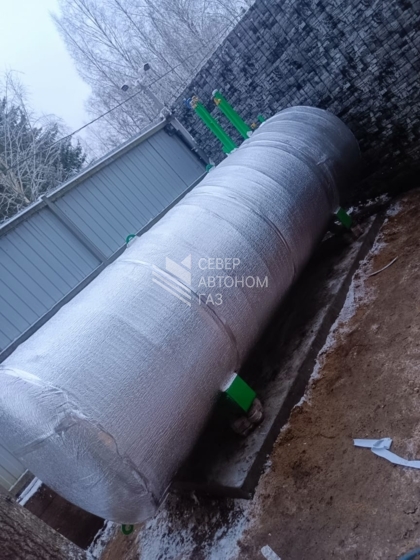 Установка наземного газгольдера на   5000 л  в Токсово  5