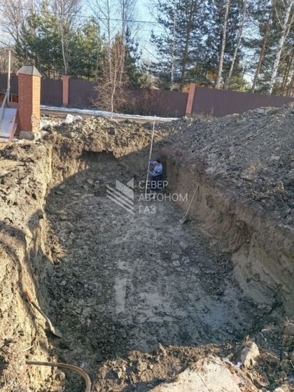 Установка двух газгольдеров 10000 литров во Всеволожском районе Ленинградской области 3