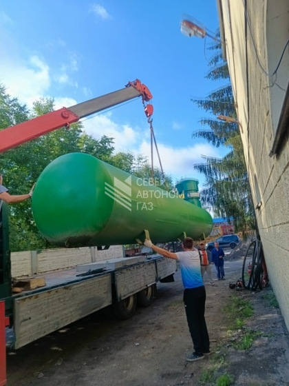 Монтаж газгольдера 10000 литров в Красном Селе (Ленинградская область)  1