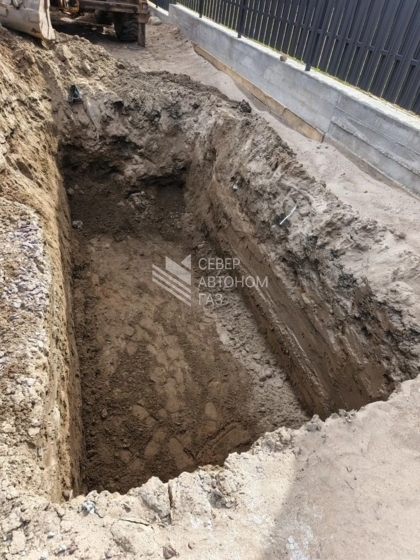 Монтаж газгольдера  5000 л в поселке Громово, Приозерск 1