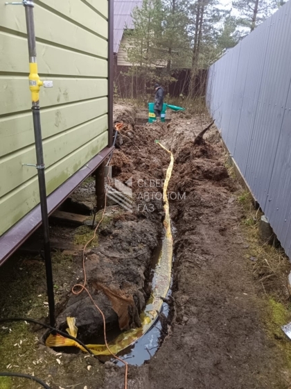 Установка газгольдера 5800 л в Лесколово, Всеволожский район 8