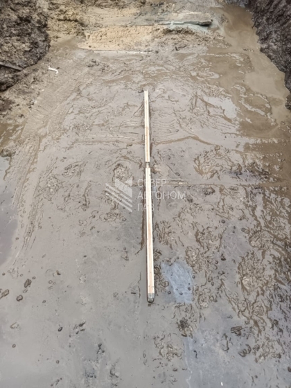 Установка газгольдера  7300 л в  СНТ 