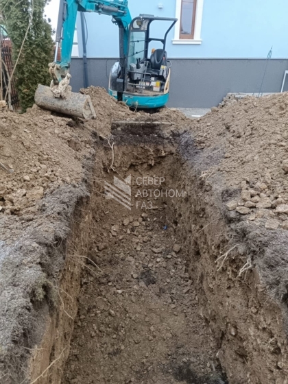 Установка газгольдера 6200 л в деревне Петрово, Гатчинский район 0