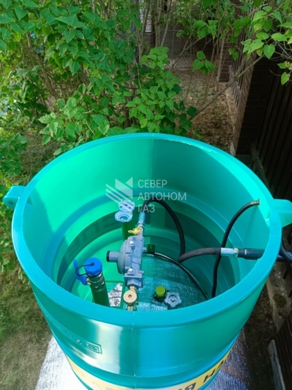 Монтаж газгольдера 10000 литров в поселке Громово Всеволожский район 11