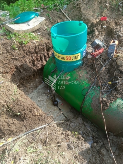 Установка газгольдера 10 000 л в г. Колпино 3